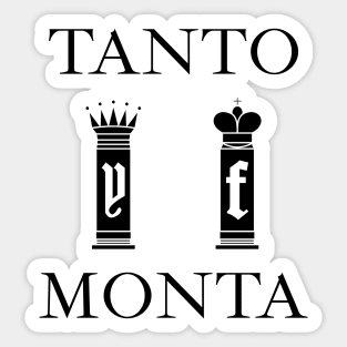 Tanto Monta (black) Sticker